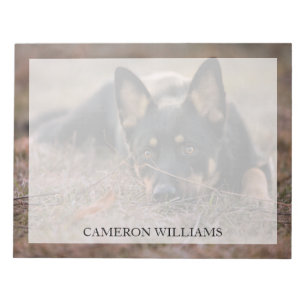 Niedliche Kleintiere   German Shepherd Puppy Notizblock