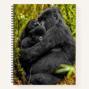 Niedliche Kleintiere Gorilla & Baby Notizbuch