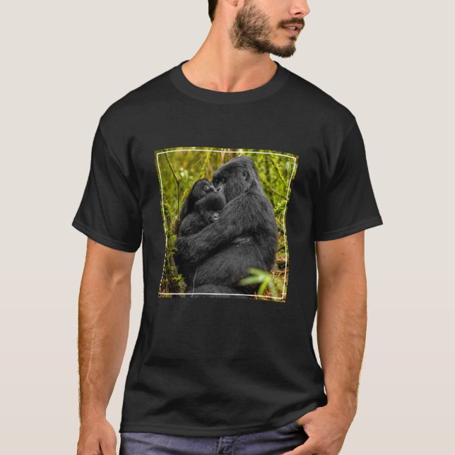 Niedliche Kleintiere | Gorilla & Baby T-Shirt (Vorderseite)