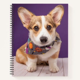 Niedliche Kleintiere Halloween Corgi Notizbuch