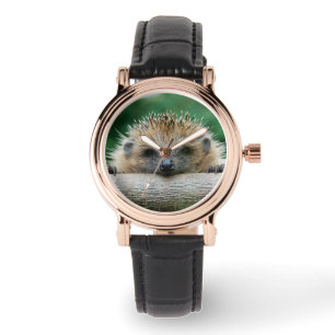 Niedliche Kleintiere   Igel Lächeln Armbanduhr