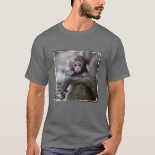 Niedliche Kleintiere Japanischer Affe & Baby T-Shirt