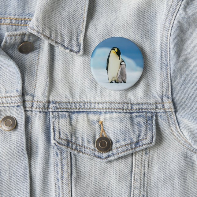 Niedliche Kleintiere | Kaiser Penguin Chick Button (Beispiel)