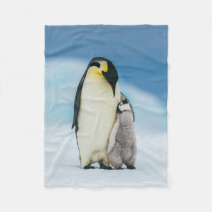Niedliche Kleintiere   Kaiser Penguin Chick Fleecedecke