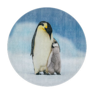 Niedliche Kleintiere   Kaiser Penguin Chick Schneidebrett