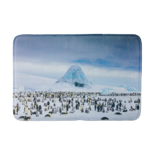 Niedliche Kleintiere Kaiser-Pinguin-Kolonie Badematte