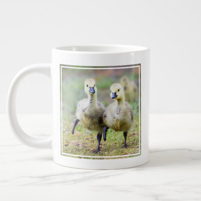 Niedliche Kleintiere | Kanadische Gänse Jumbo-Tasse (Links)