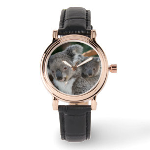 Niedliche Kleintiere   Koala und Joey Armbanduhr