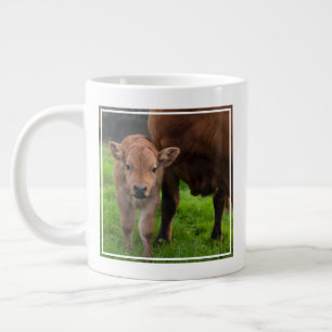 Niedliche Kleintiere   Kuh und Kalb Jumbo-Tasse