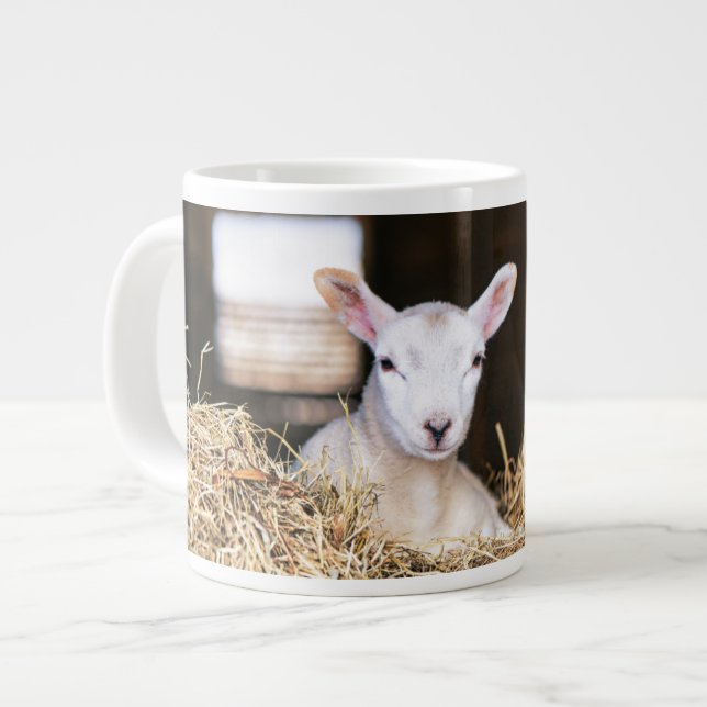 Niedliche Kleintiere | Lamm Jumbo-Tasse (Vorderseite Links)