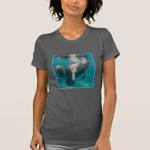 Niedliche Kleintiere Manatee & Baby T-Shirt