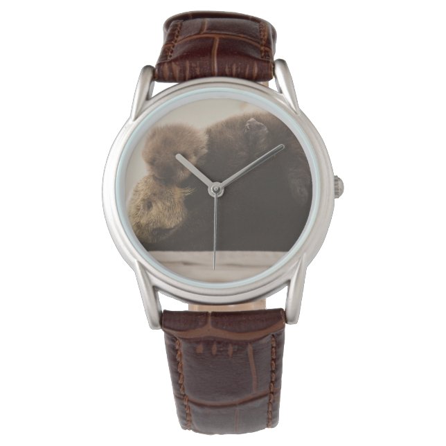Niedliche Kleintiere | Neugeborene Otter Pup Armbanduhr (Vorderseite)