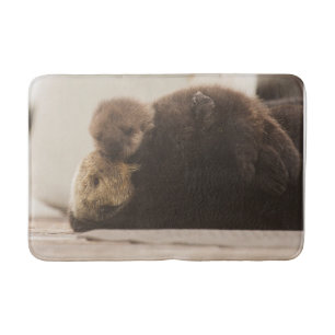 Niedliche Kleintiere Neugeborene Otter Pup Badematte