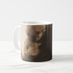 Niedliche Kleintiere Neugeborene Otter Pup Kaffeetasse