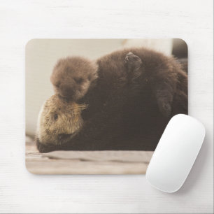 Niedliche Kleintiere Neugeborene Otter Pup Mousepad