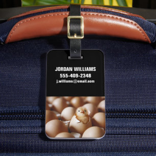 Niedliche Kleintiere   New Baby Chick Gepäckanhänger