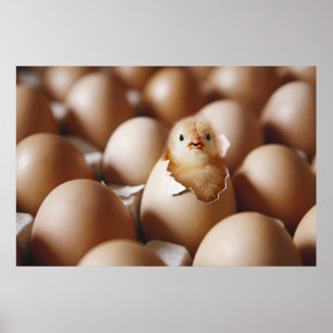 Niedliche Kleintiere New Baby Chick Poster