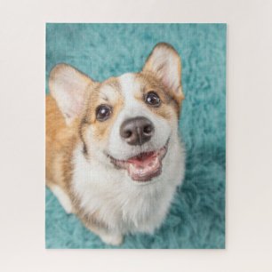 Niedliche Kleintiere Niedlich Corgi Puppy Smile Puzzle