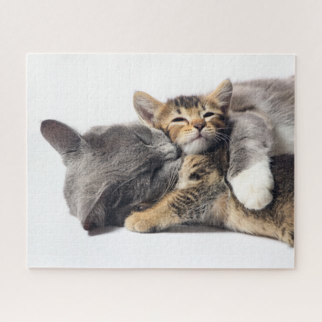 Niedliche Kleintiere | Niedlich Kitten Hug Puzzle (Horizontal)