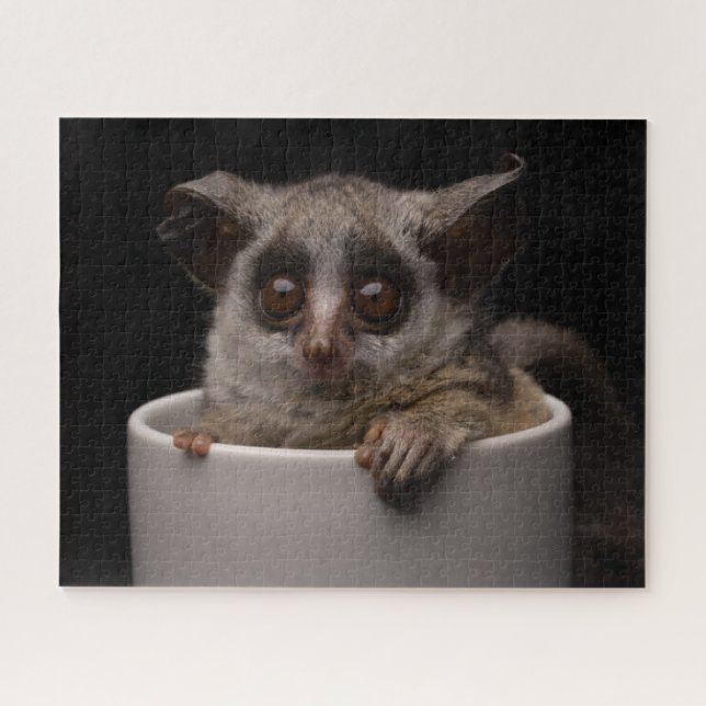 Niedliche Kleintiere | Niedliches Bushbaby Puzzle (Horizontal)