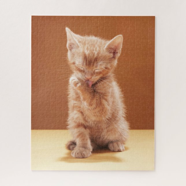 Niedliche Kleintiere | Orange Tabby Kitten Puzzle (Vertikal)