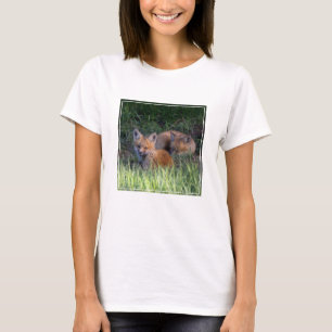 Niedliche Kleintiere Paar von Red Fox Kit Geschw T-Shirt