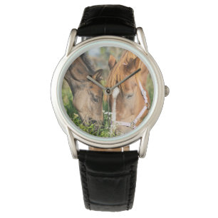 Niedliche Kleintiere   Pferdekälte Armbanduhr