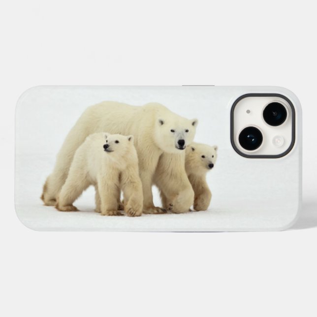 Niedliche Kleintiere | Polar Bear Family Case-Mate iPhone Hülle (Rückseite (Horizontal))