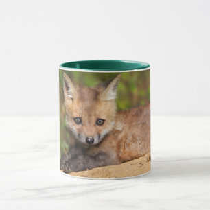 Niedliche Kleintiere Red Fox Pup Tasse