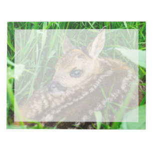 Niedliche Kleintiere Roe Deer Baby Notizblock