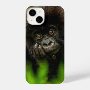Niedliche Kleintiere   Säugling Gorilla iPhone 14 Hülle