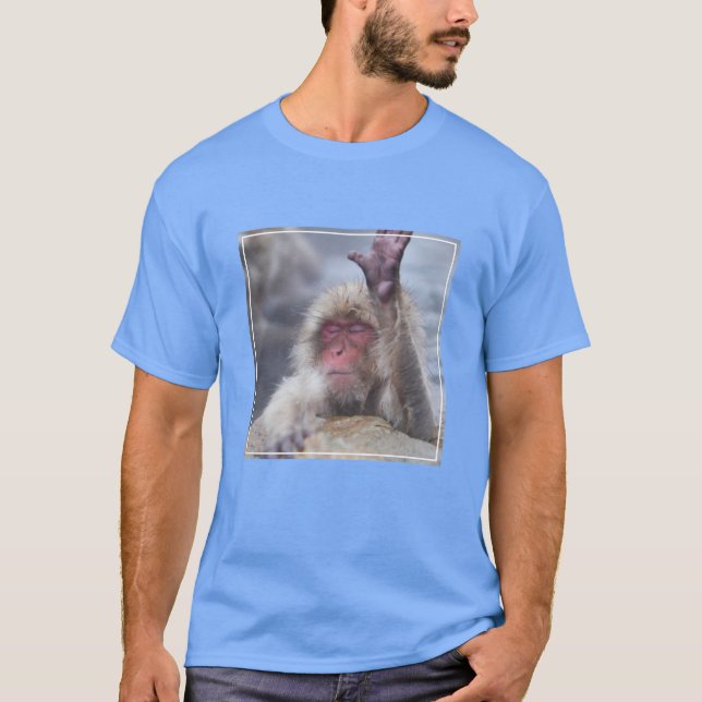 Niedliche Kleintiere | Schneeaffe T-Shirt (Vorderseite)