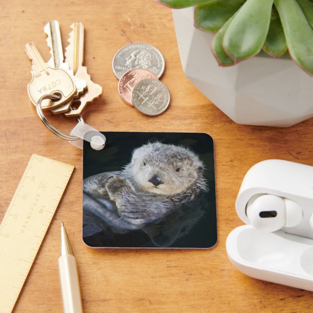 Niedliche Kleintiere | Sea Otter Floating Schlüsselanhänger (Schreibtisch)