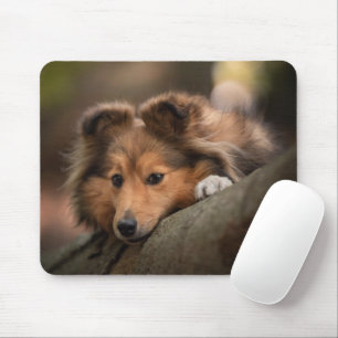Niedliche Kleintiere Shetland Sheepdog Welppy Mousepad