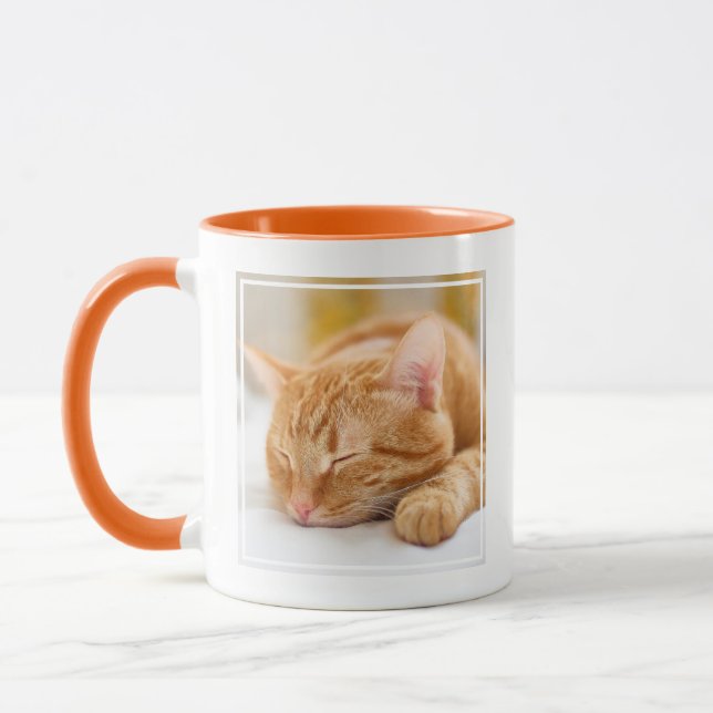 Niedliche Kleintiere | Sleeping Ginger Cat Tasse (Links)