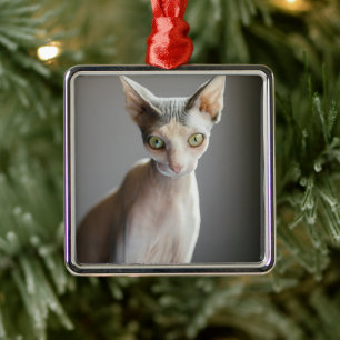 Niedliche Kleintiere   Sphinx Cat Ornament Aus Metall