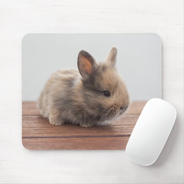 Niedliche Kleintiere | Tiny Baby Bunny Mousepad (Mit Mouse)