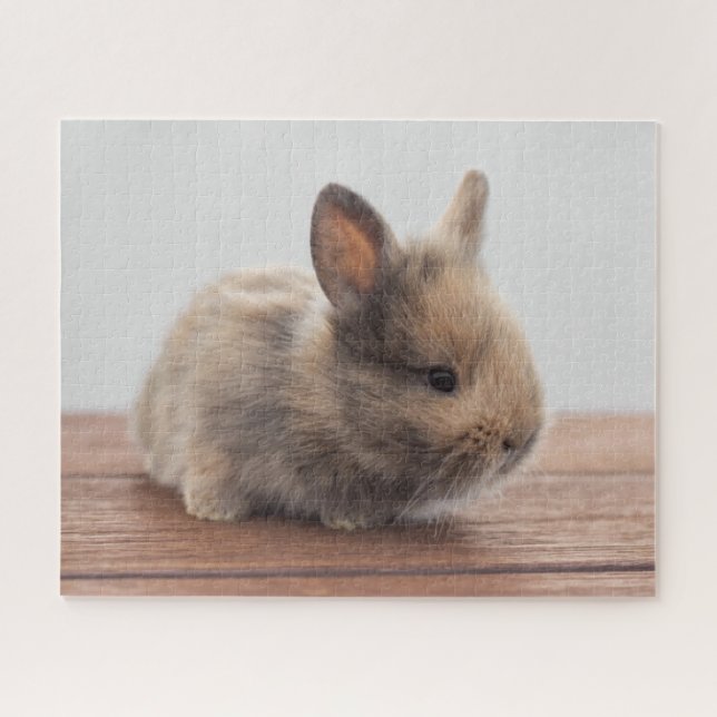 Niedliche Kleintiere | Tiny Baby Bunny Puzzle (Horizontal)
