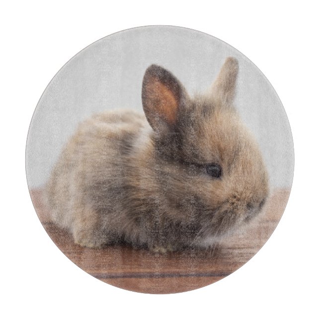 Niedliche Kleintiere | Tiny Baby Bunny Schneidebrett (Vorderseite)