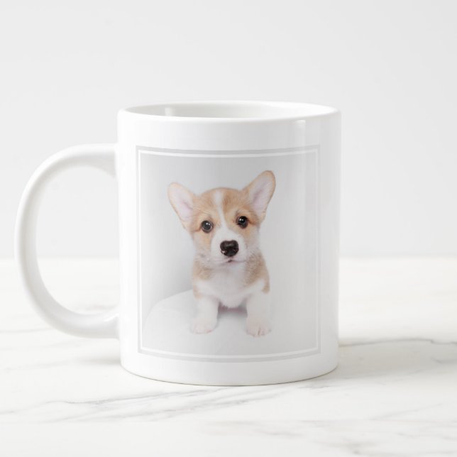 Niedliche Kleintiere | Tiny Corgi Jumbo-Tasse (Links)