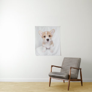Niedliche Kleintiere Tiny Corgi Wandteppich