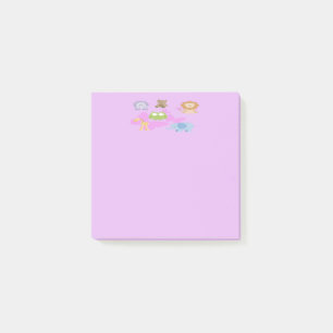 Niedliche Kleintiere und Schmetterlinge Post-it Klebezettel