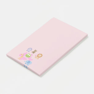 Niedliche Kleintiere und Schmetterlinge Post-it Klebezettel