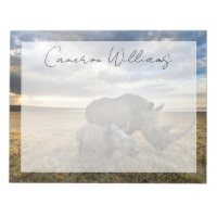 Niedliche Kleintiere | Weißer Rhino und Kalb
