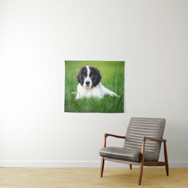 Niedliche Kleintiere | Welpe Wandteppich (Beispiel (Horizontal))