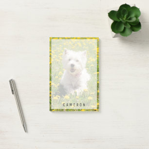 Niedliche Kleintiere   Westie Hund in Lüstern Post-it Klebezettel