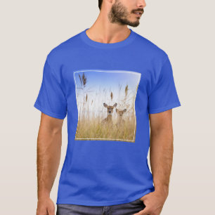 Niedliche Kleintiere   Zwei junge Weiße Schwänzer T-Shirt