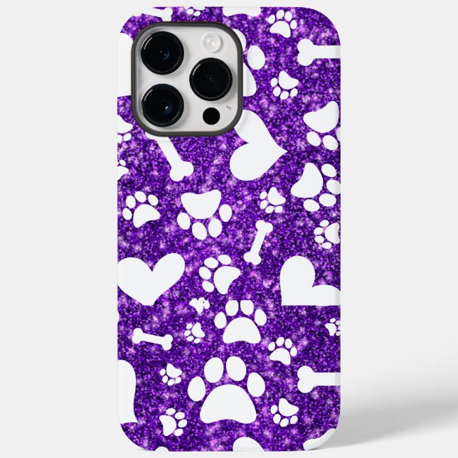 Niedliche Knochen und Paw drucken iPhone Cover (Rückseite)