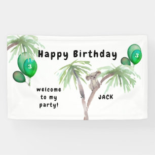 Niedliche Koala Australian Birthday Party Banner