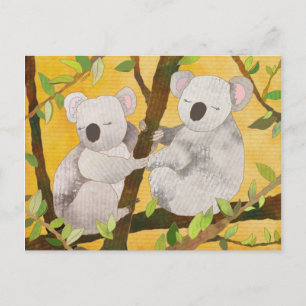 Niedliche Koala-Bären in Australien Postkarte